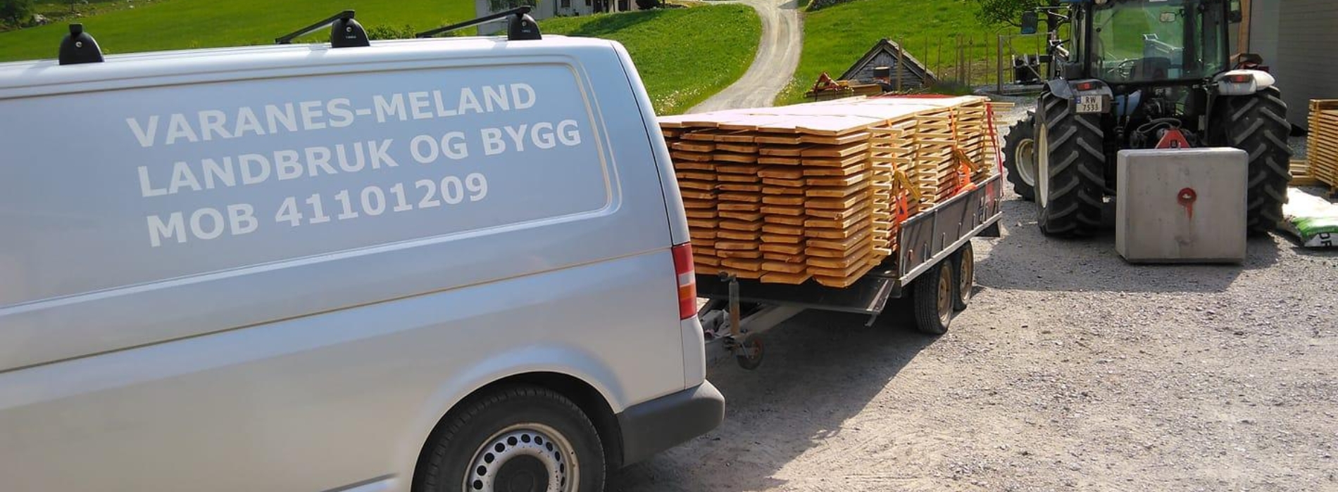 Varanes Meland arbeidsbil med henger